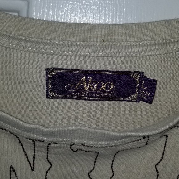 Mens Akoo tshirt size Large - Picture 4 of 4
